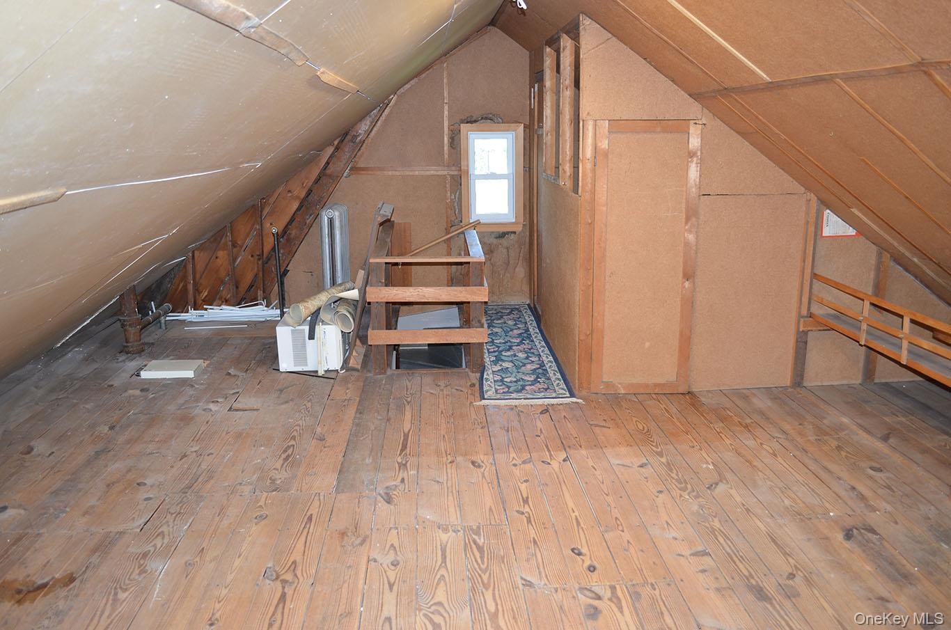 Walk up attic for storage