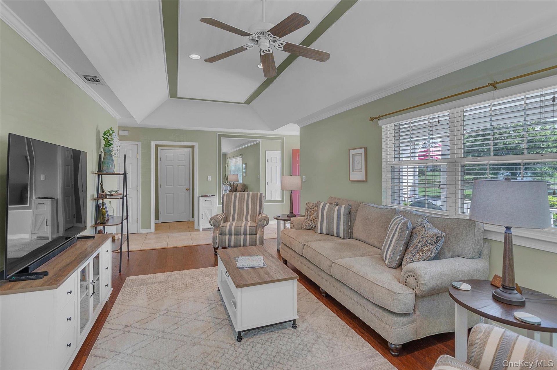 Ceiling Fan.  Wood Floors.