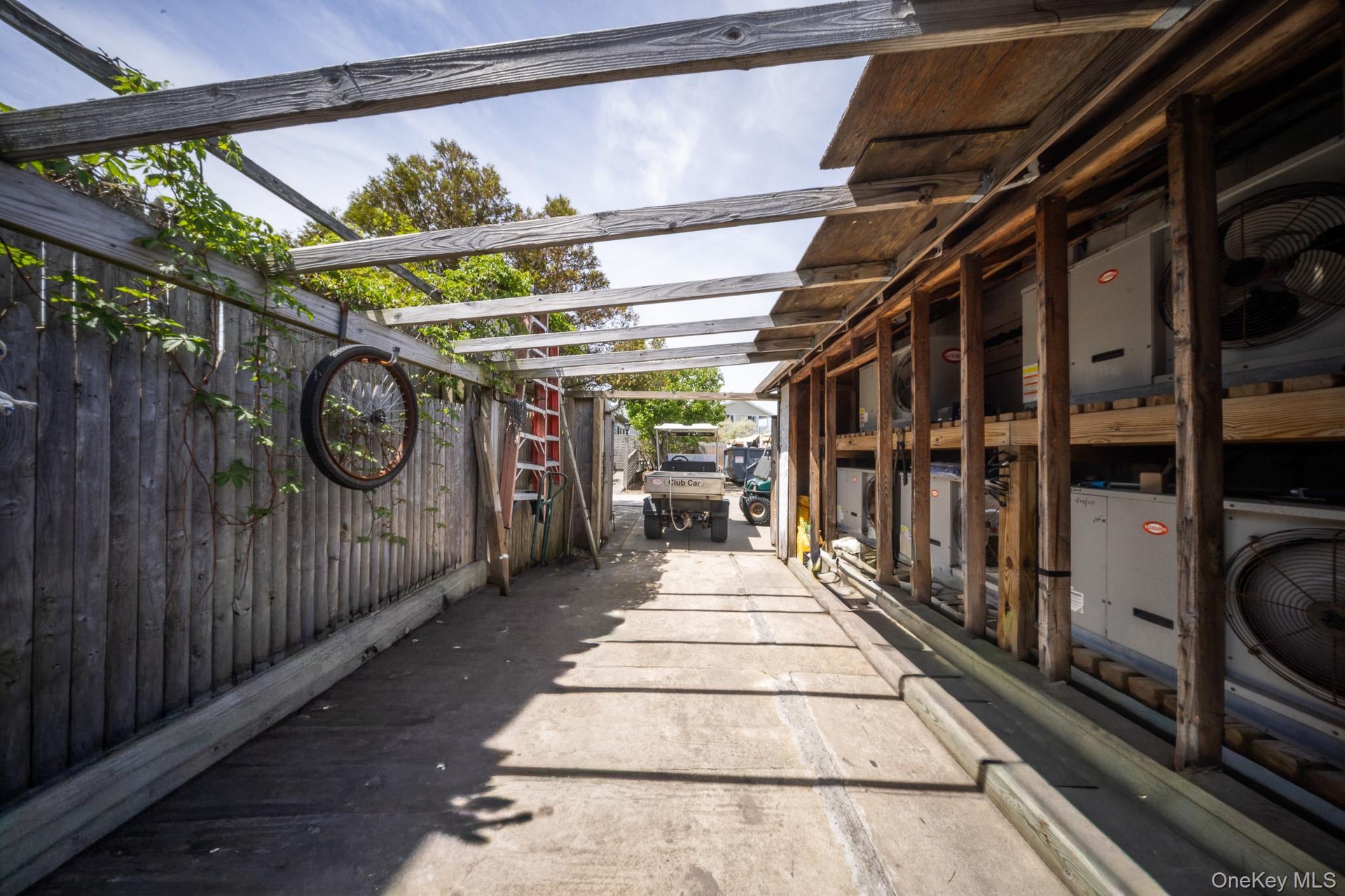 Storage Area on side of structure
