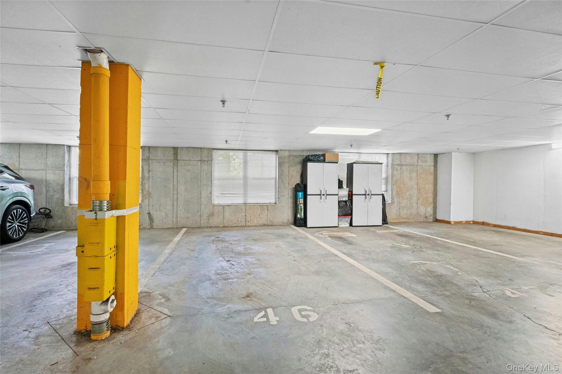 Indoor parking spot with elevator access
