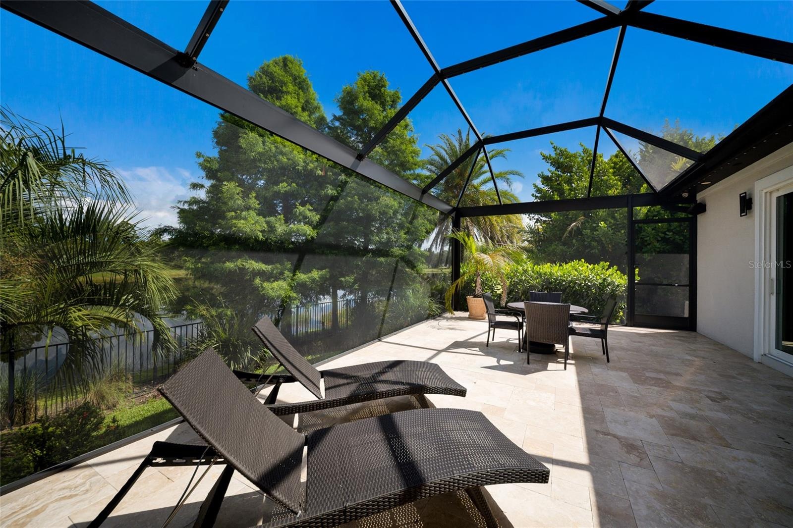Rear courtyard