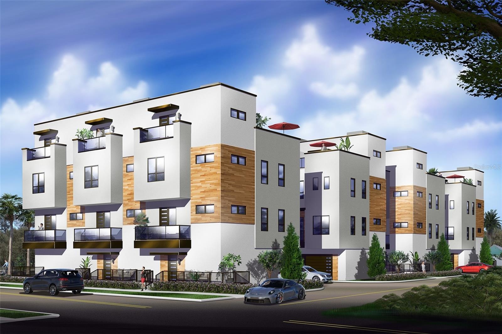 12 unit townhome rendering