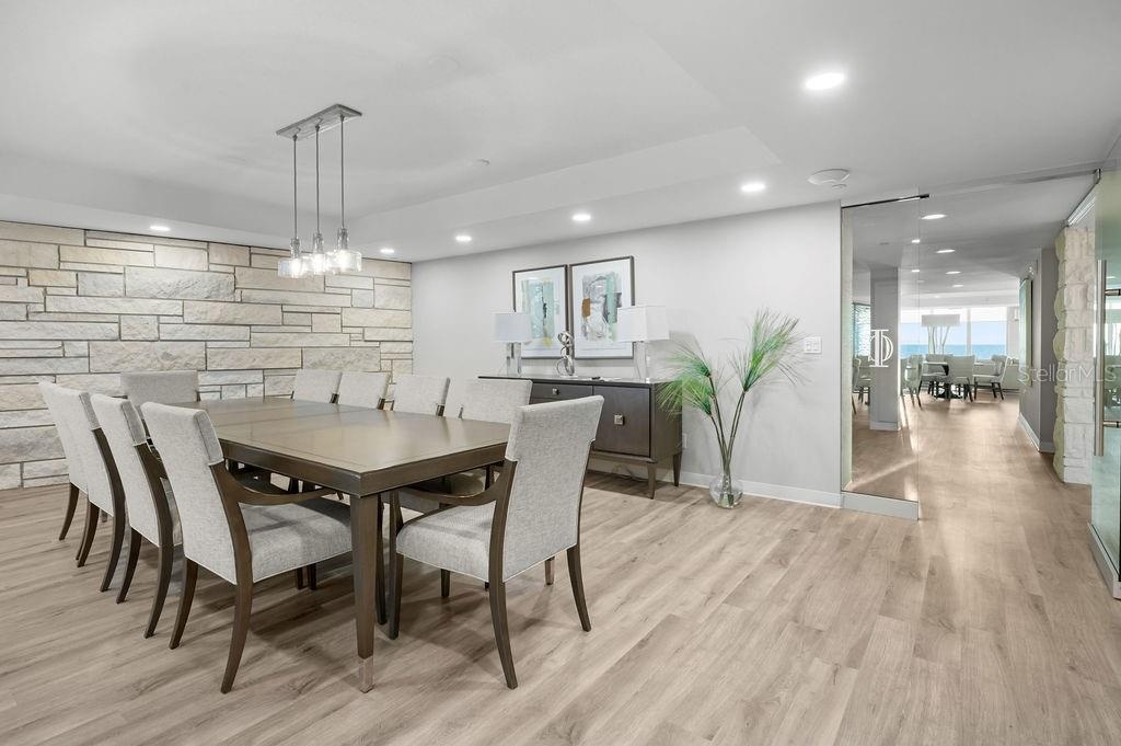 Club room dining area