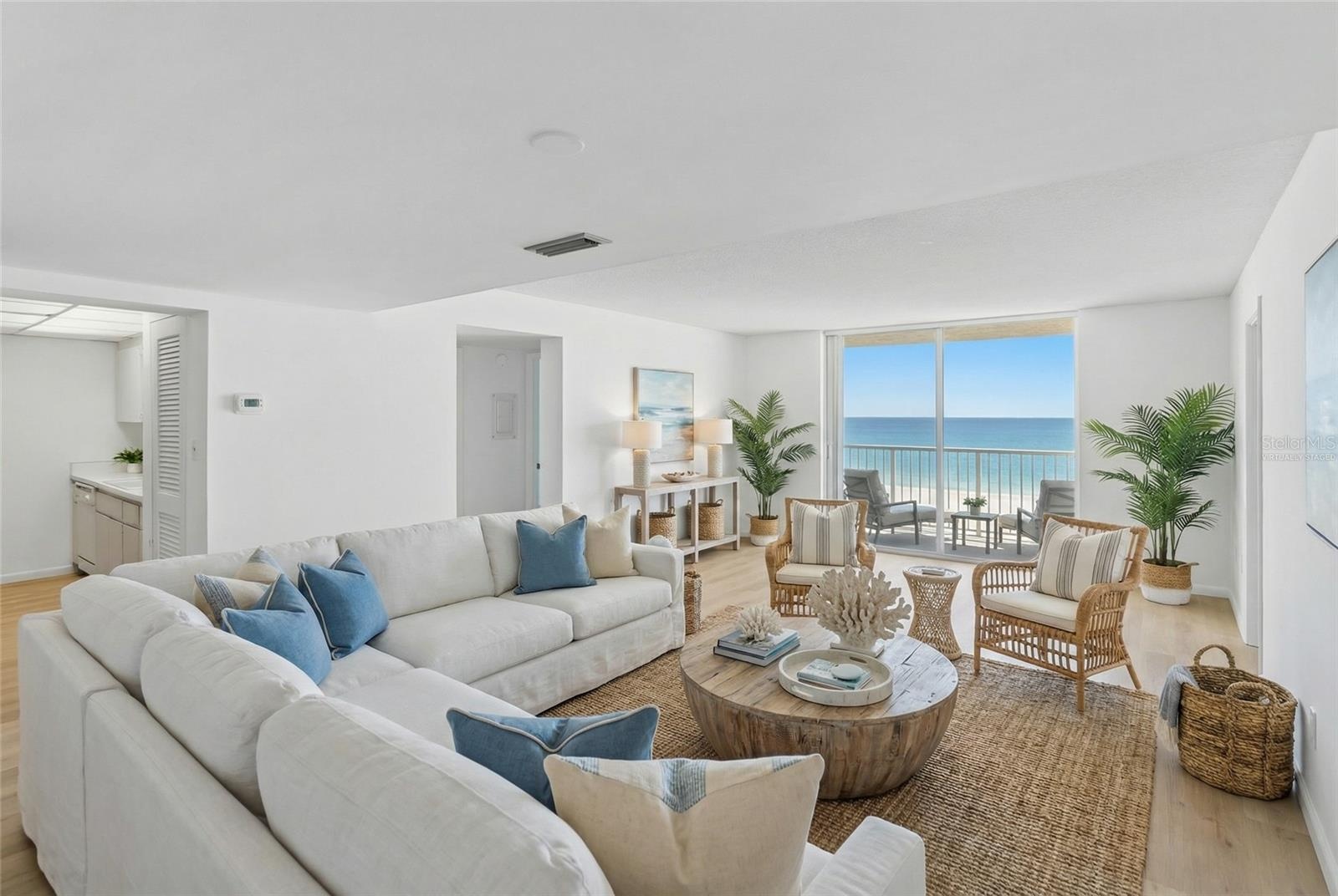 Virtually Staged Living Room