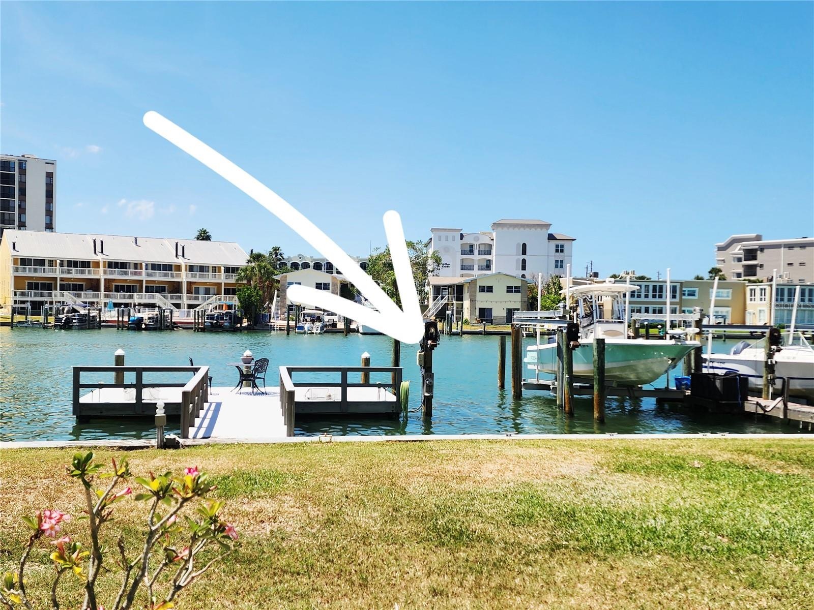 Deeded boat slip next to new dock