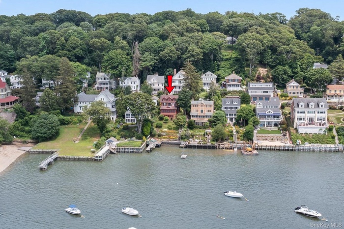 Rare waterfront Victorian with private dock on Northport Harbor