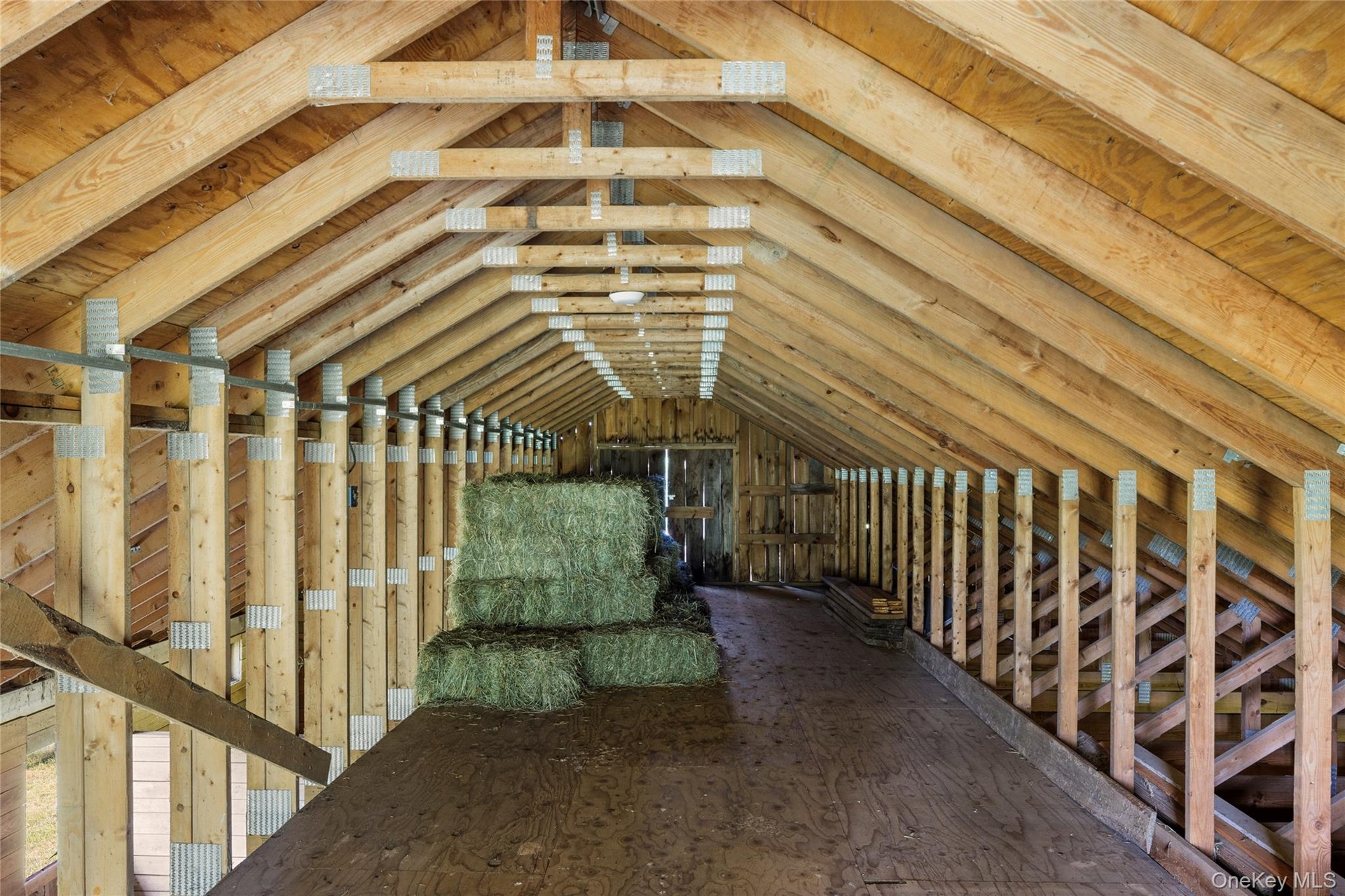 View of unfinished attic