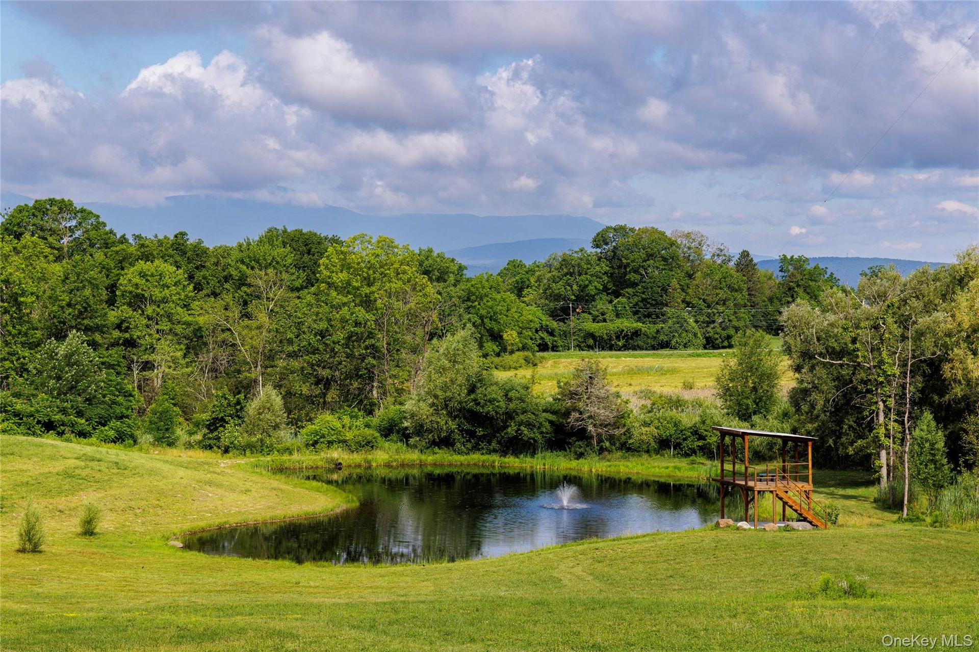 Water view featuring a heavily wooded area