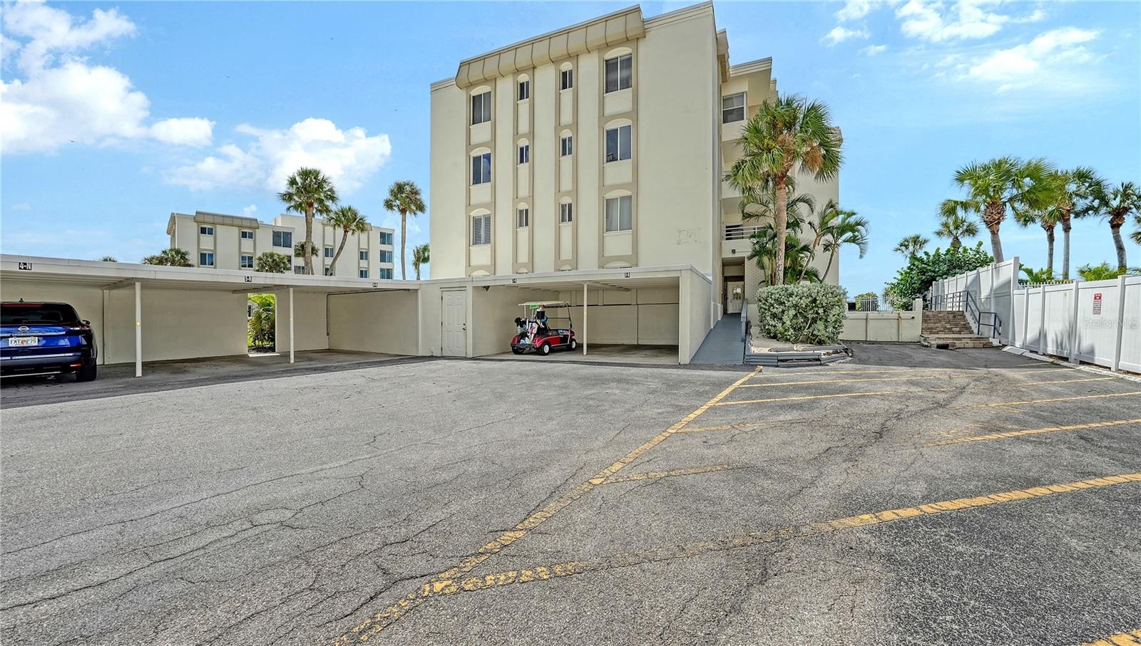 Covered parking and guest parking right by your entrance