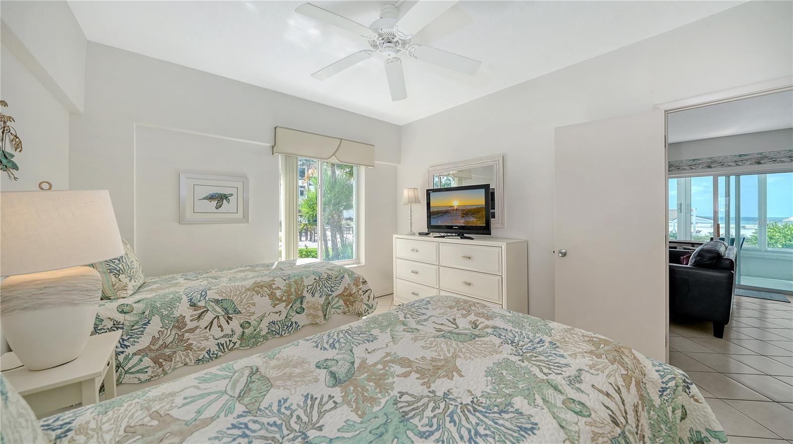Wake up and open the bedroom door to see the amazing beach view!