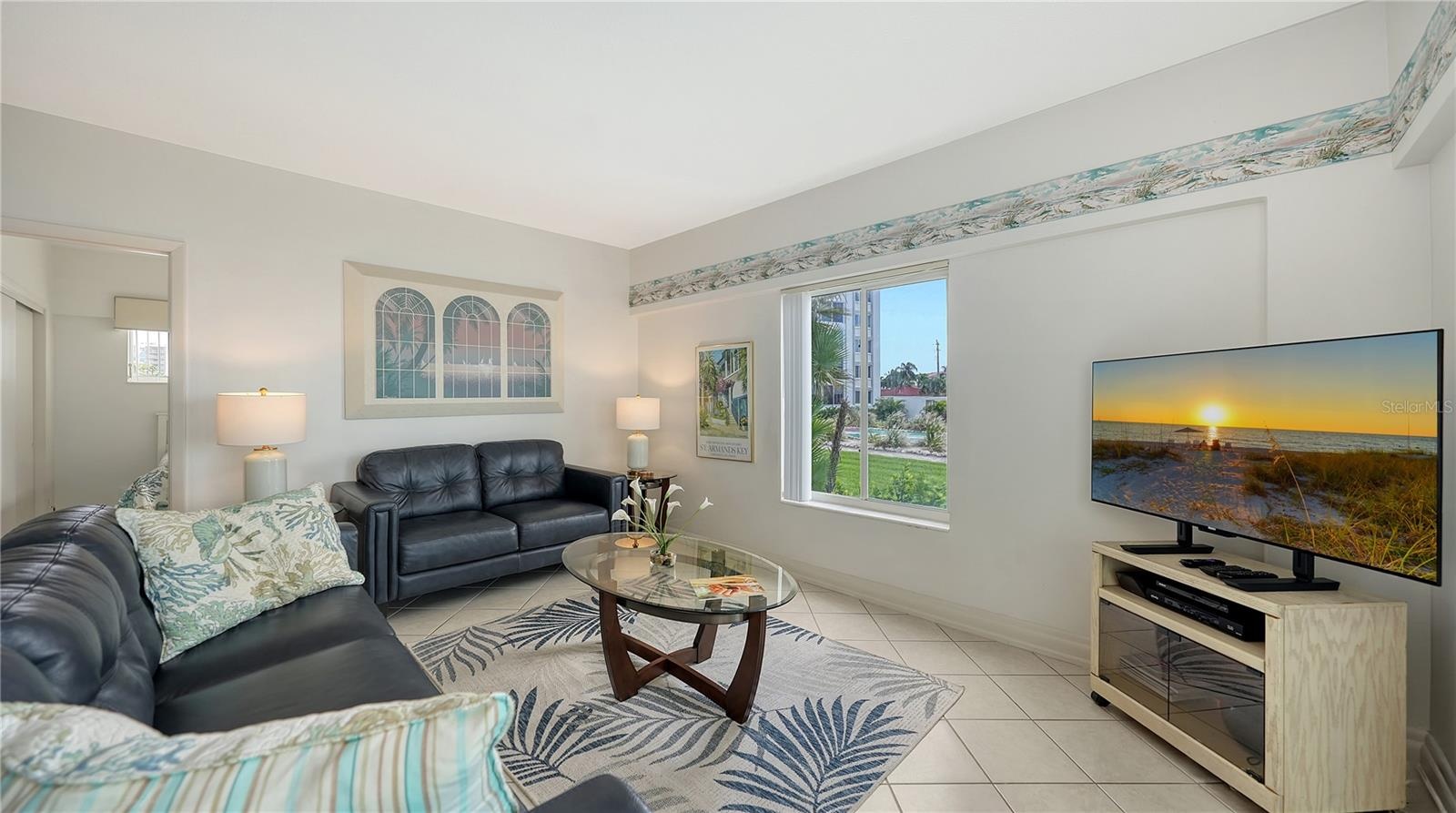 Newer sofas and rugs