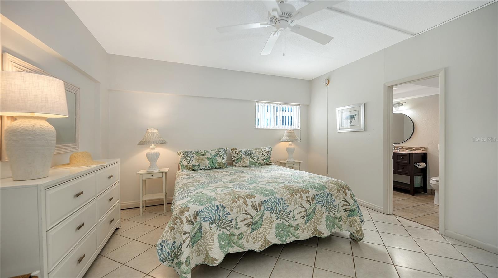 Second bedroom with ensuite updated bathroom