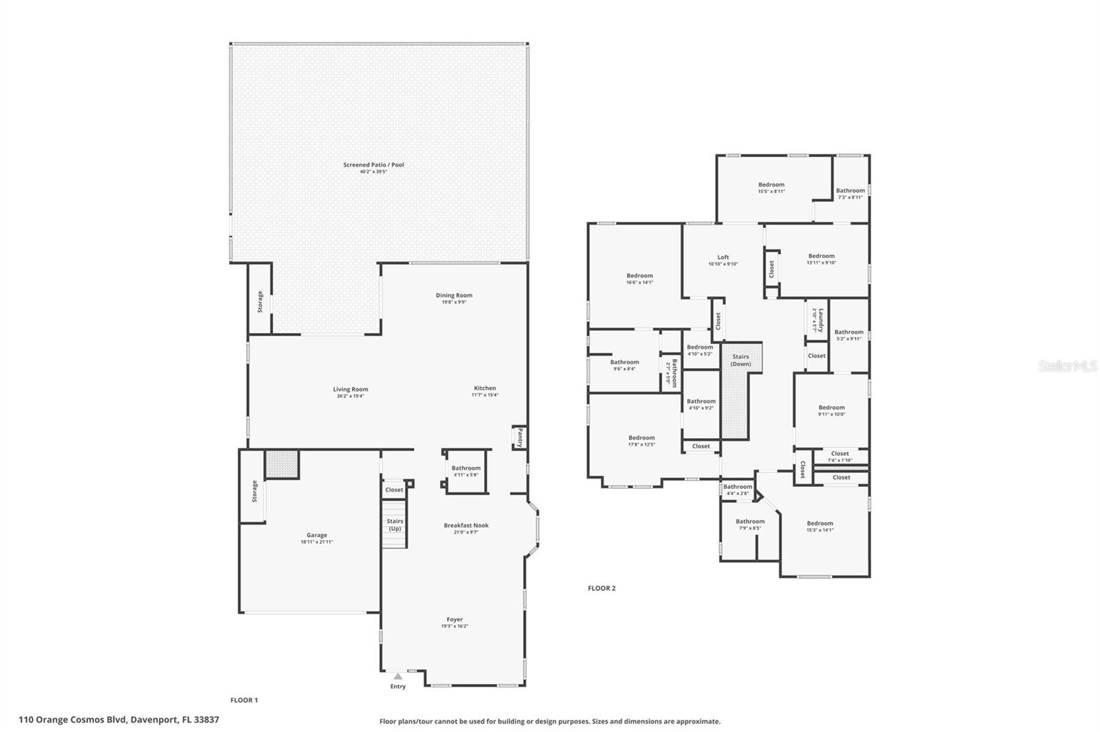 First and Second Floor Layout