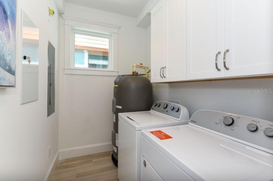 Laundry room located on upper level