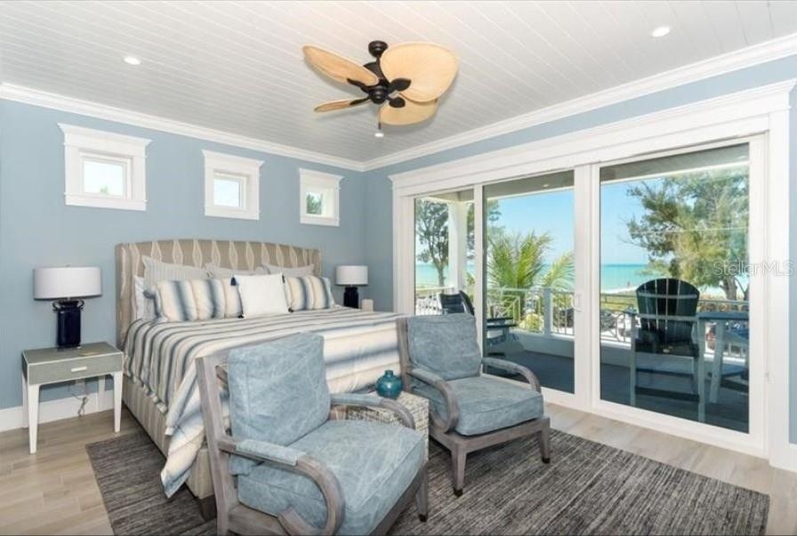Bedroom #3 mid level king bed with en suite and private balcony