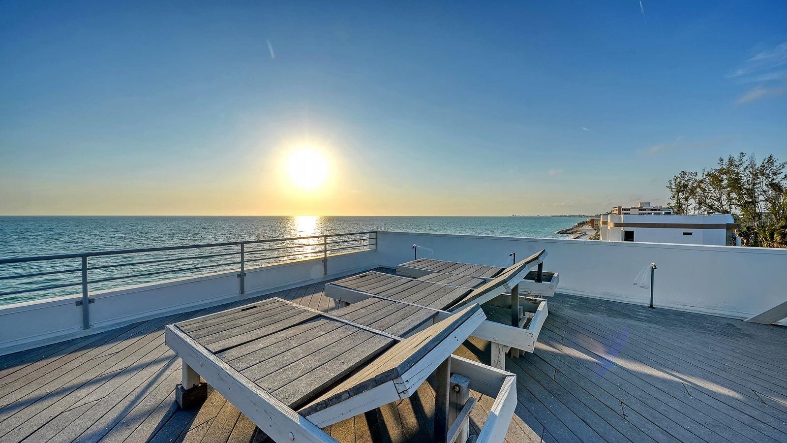 Rooftop balcony with spectacular sunsets