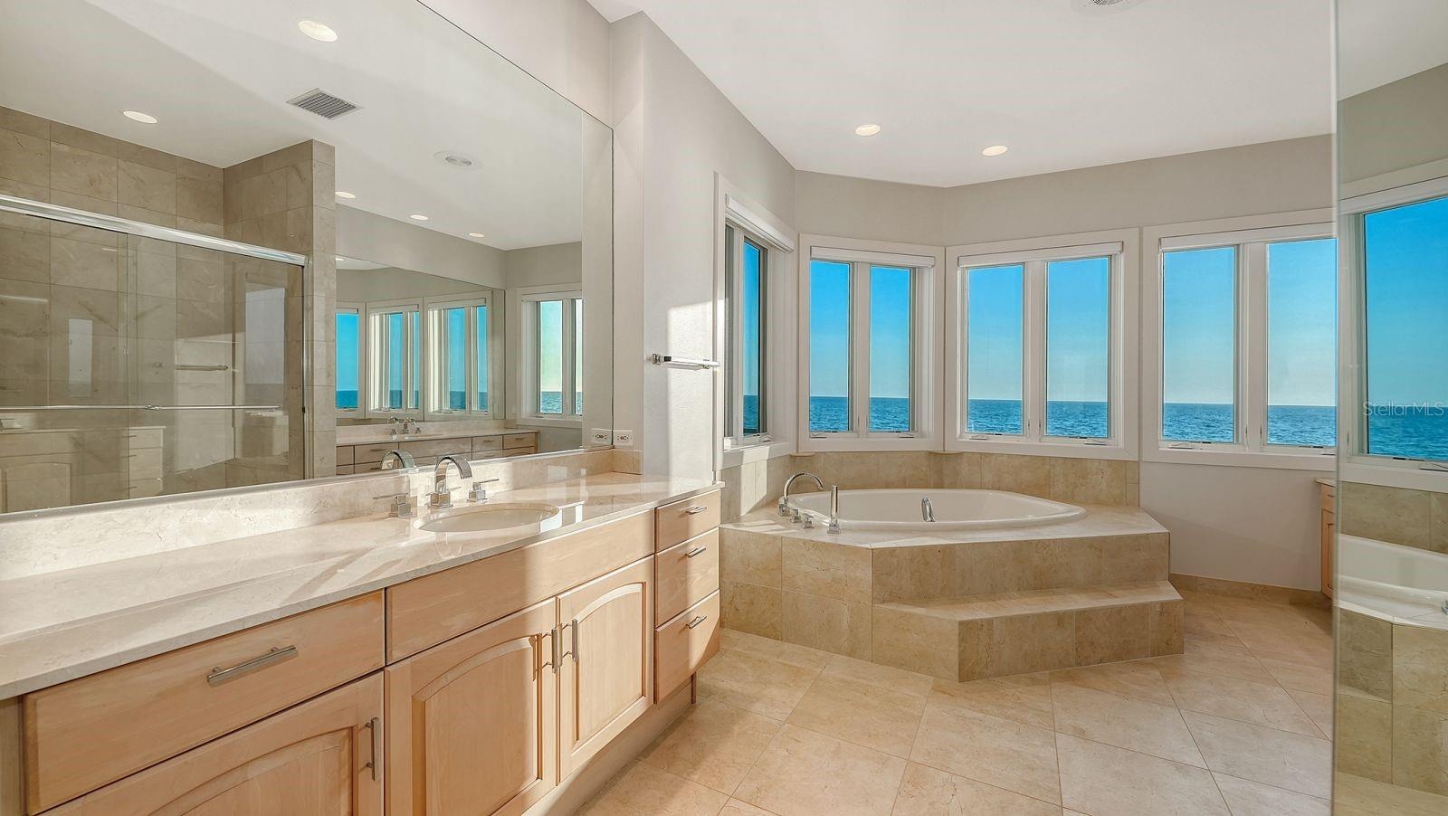 Primary bath also has a walk-in shower