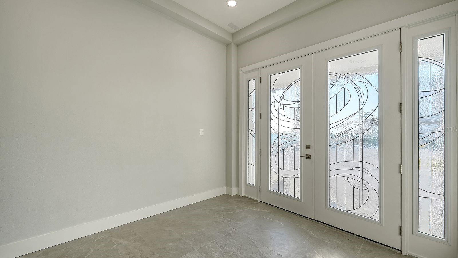 Double door entry to home