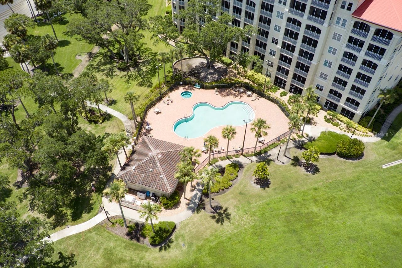 Aerial of Pool