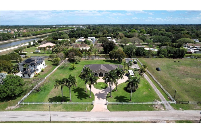 Front of house aerial of property
