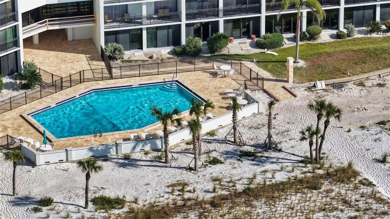 Beachside pool.