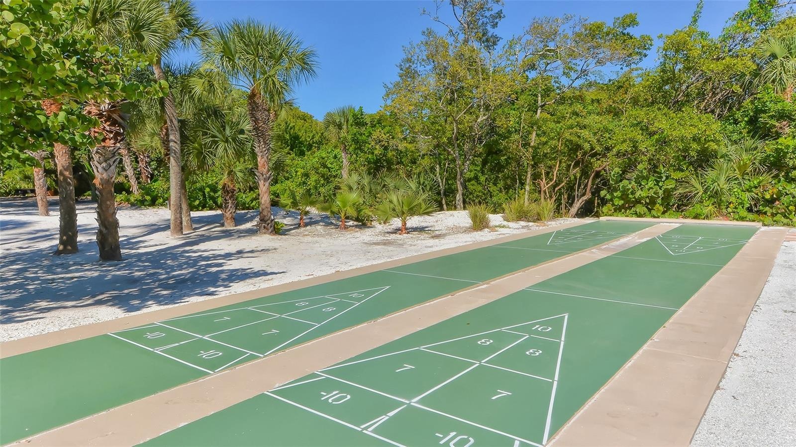 Beachside shuffleboard.