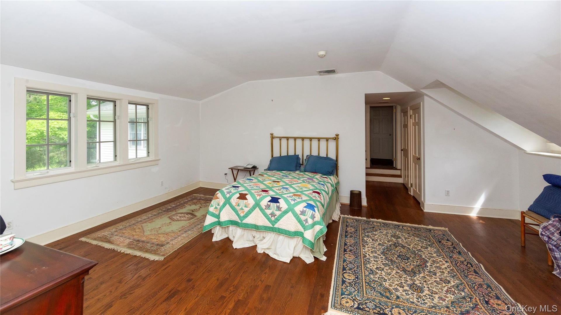 Large with Vaulted Ceilings, 4 closets, Full en suite.