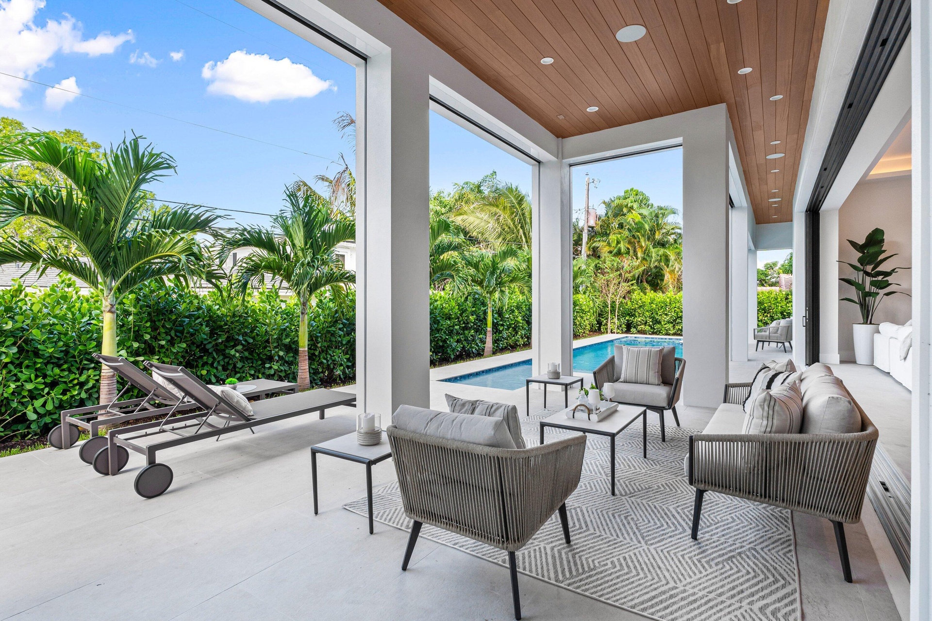 Private patio and pool