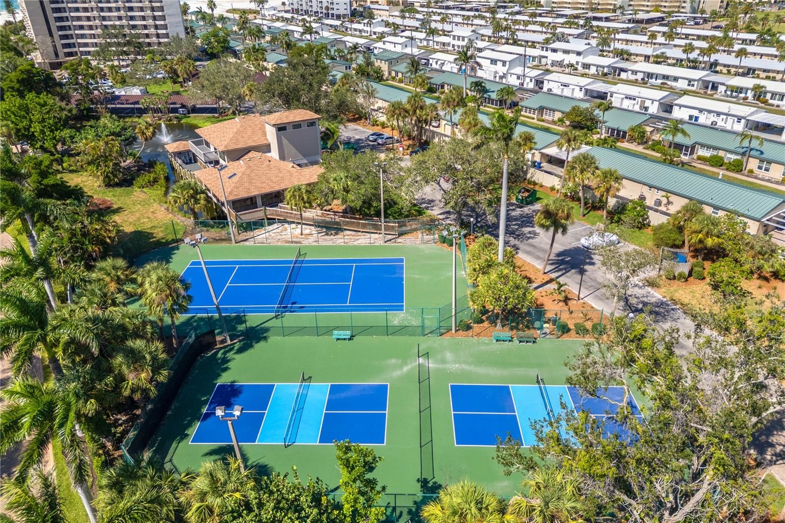 Pickle ball and tennis courts