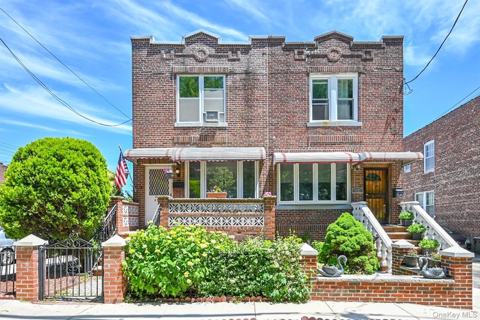 Brick facade residence.