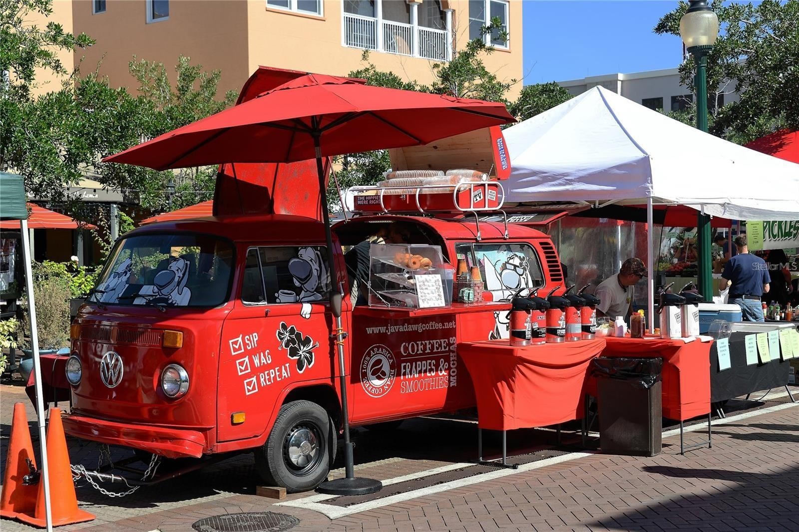 Just steps from Mira Mar, Sarasota's beloved Farmers Market comes to life each weekend-offering fresh local produce, artisan goods, and the vibrant en