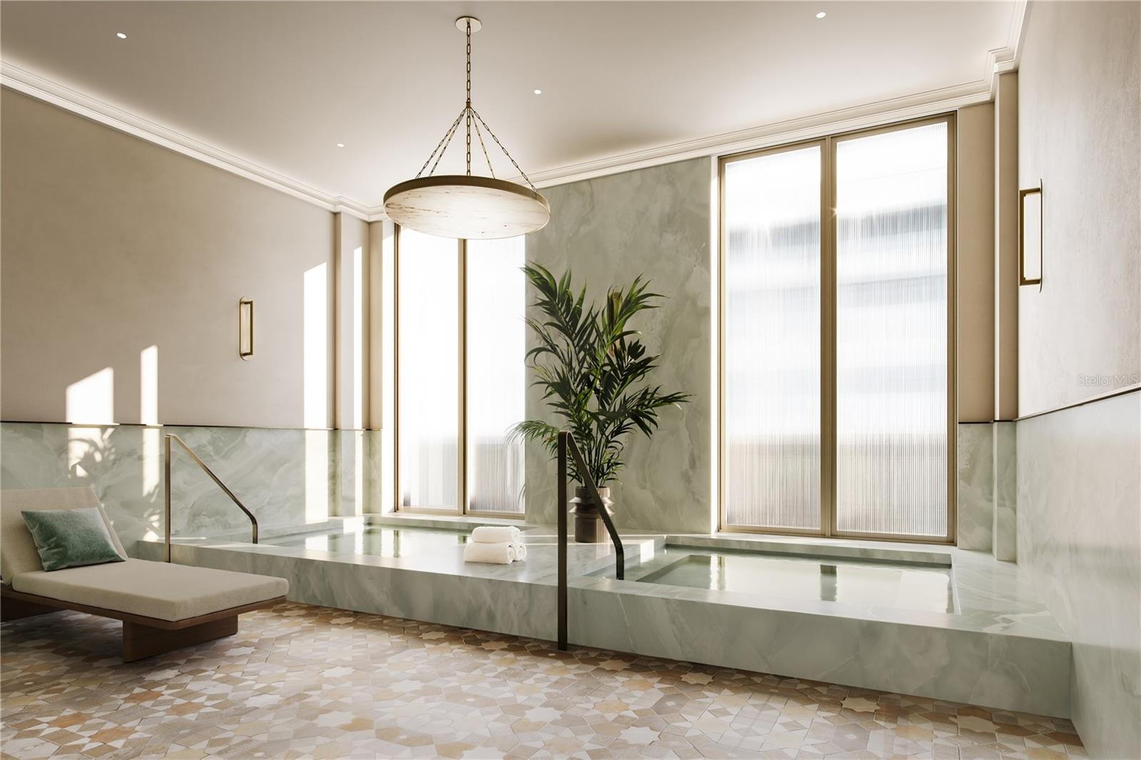 The Mira Mar Spa and Water Therapy located in The Wellness Wing offers a rejuvenating retreat designed for relaxtion and recovery, providing residents