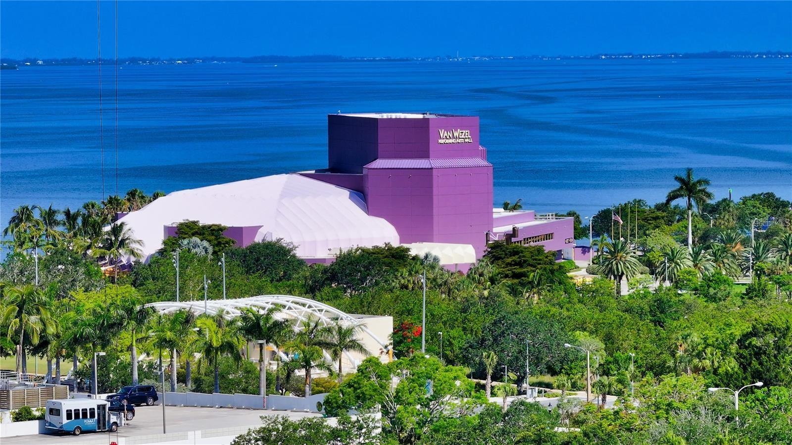 Located moments from the Van Wezel Performing Arts Hall where world class entertainment and cultural experiences await year-round