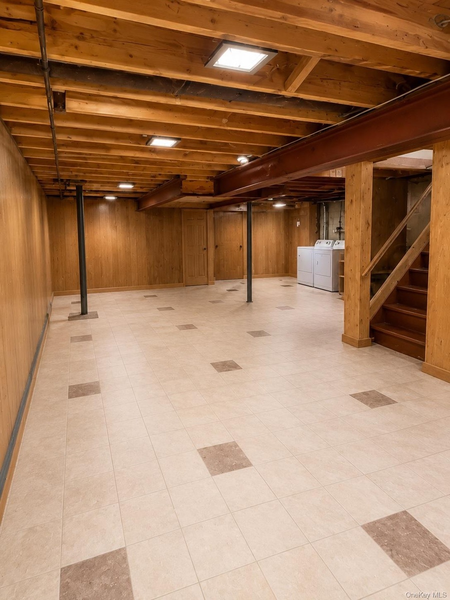 Spacious lower level with laundry