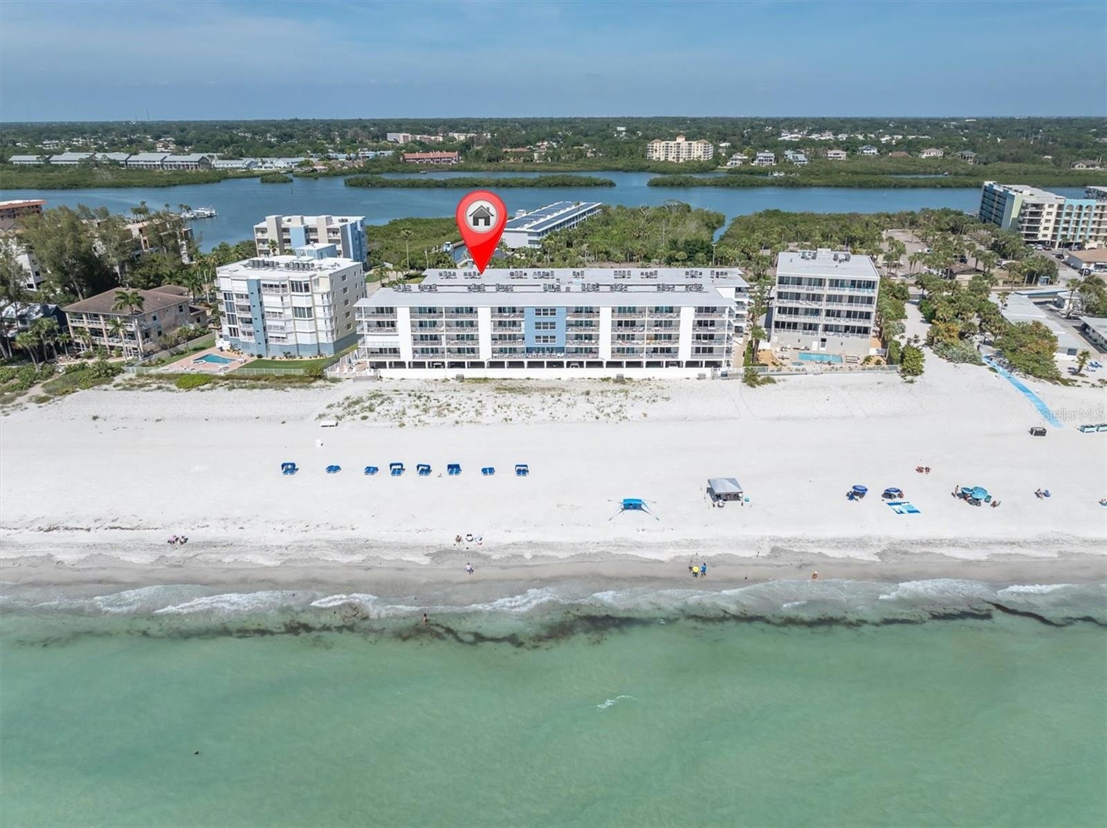 Aerial view of the location
