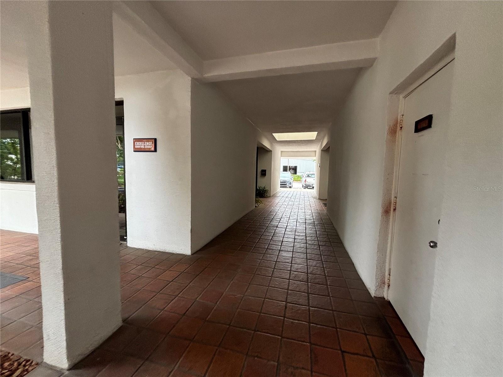 Exterior hallway