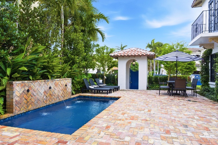 COURTYARD AND POOL