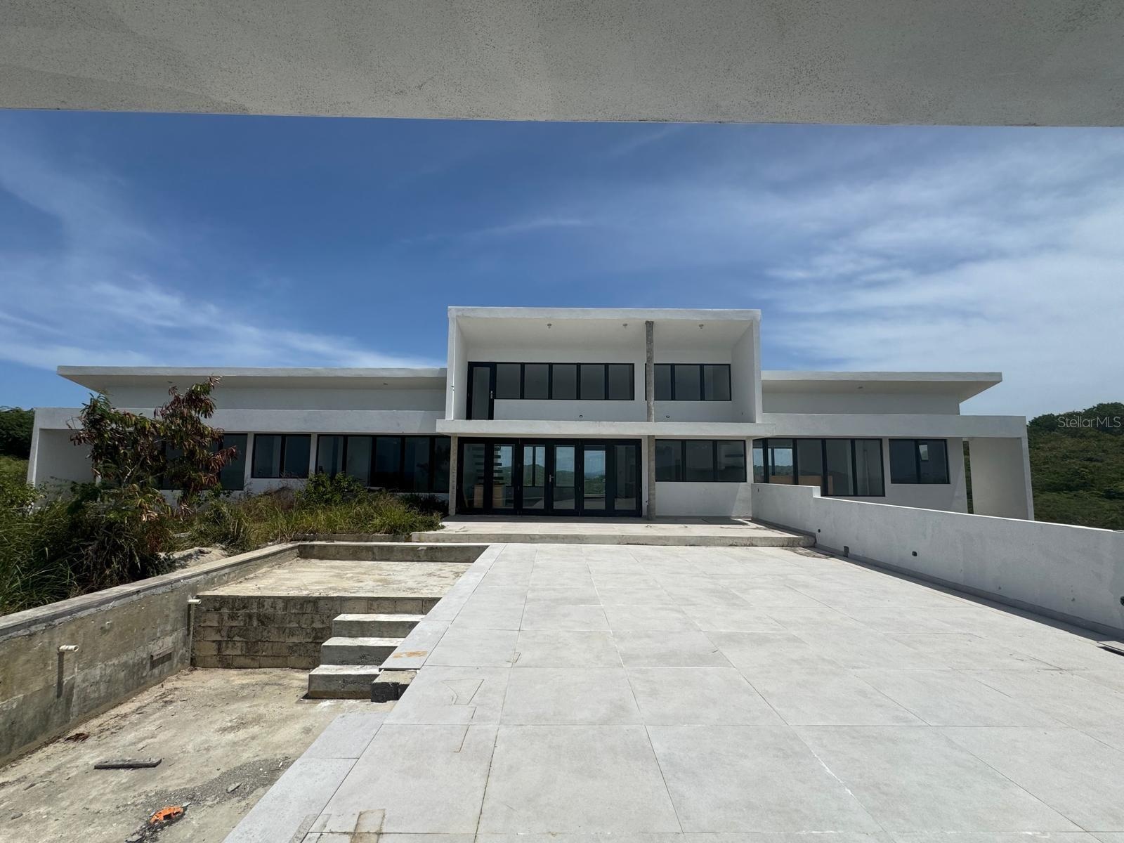 Back of Front Building, Pool Deck, House Needs Finishing