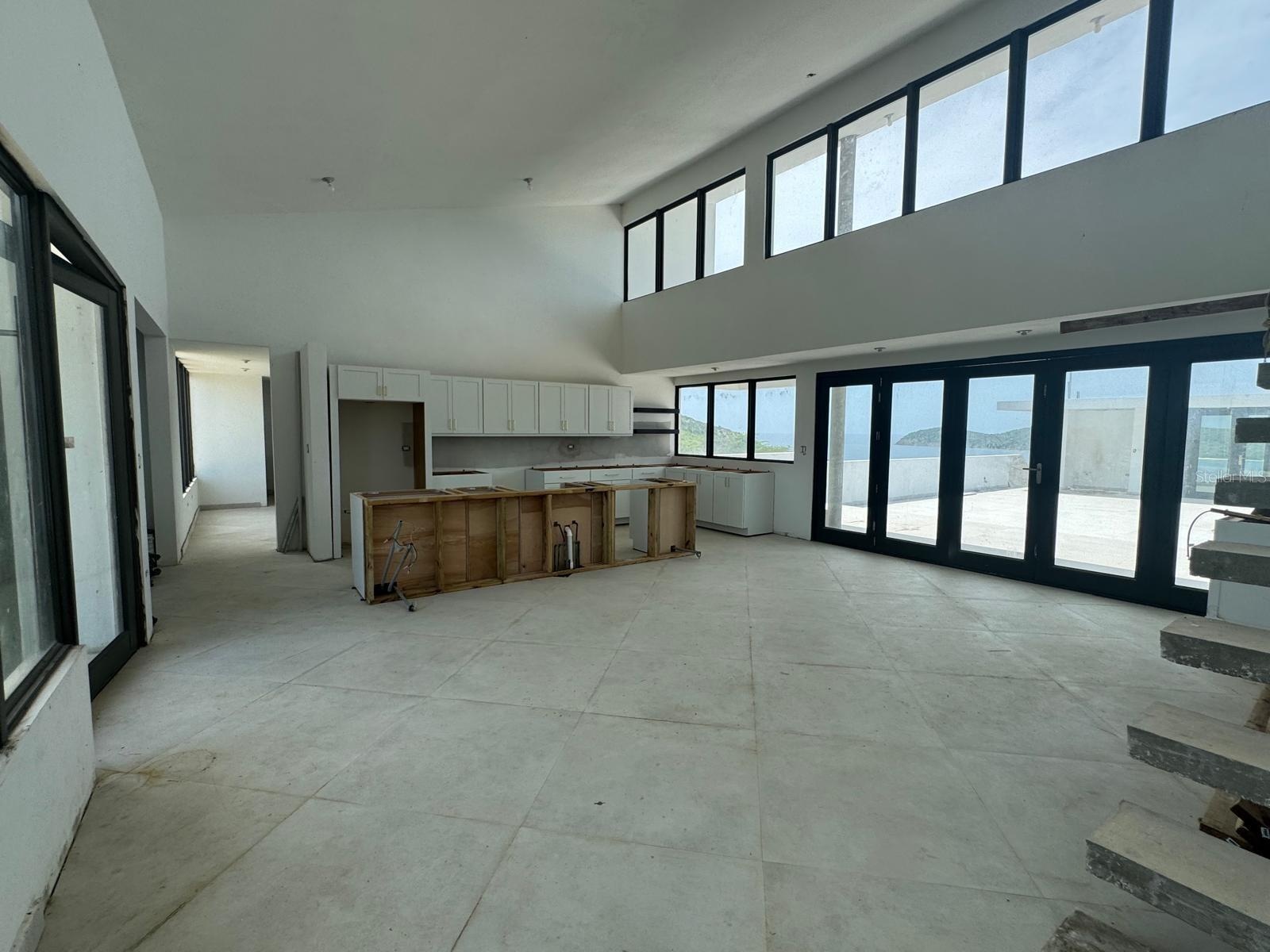 Living/Dining/Kitchen Great Room, Needs Finishing
