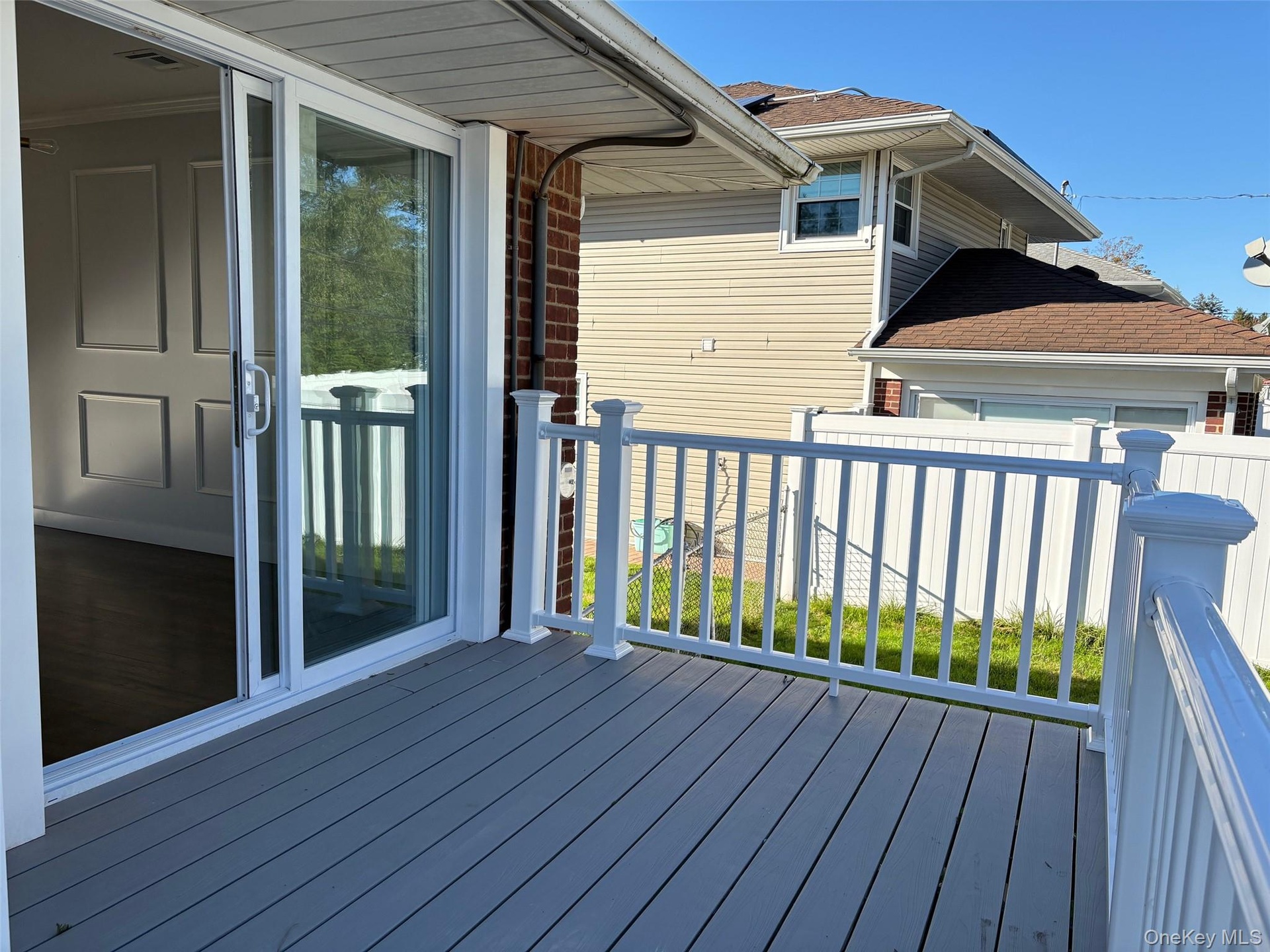 View of deck