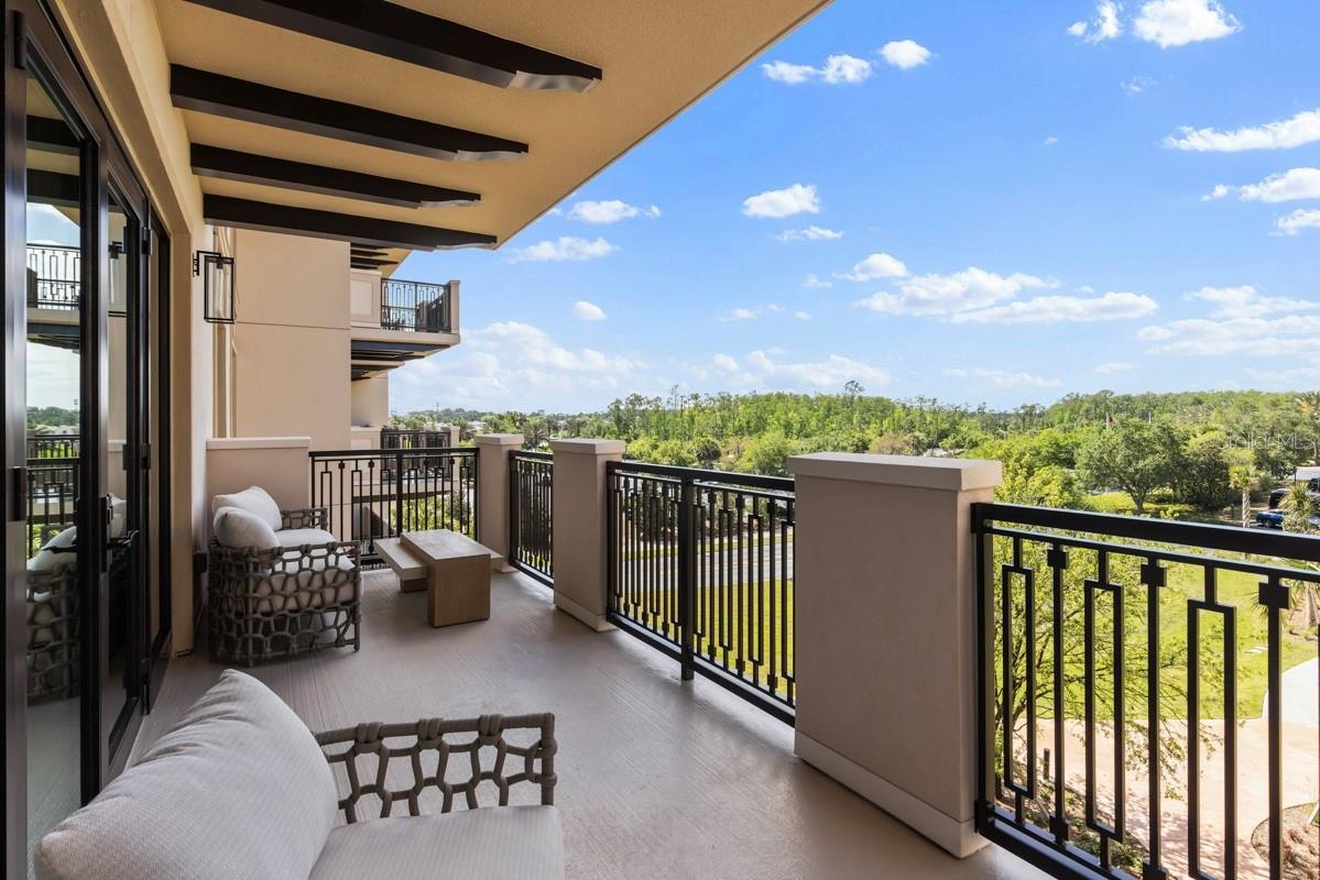 Private outdoor balcony