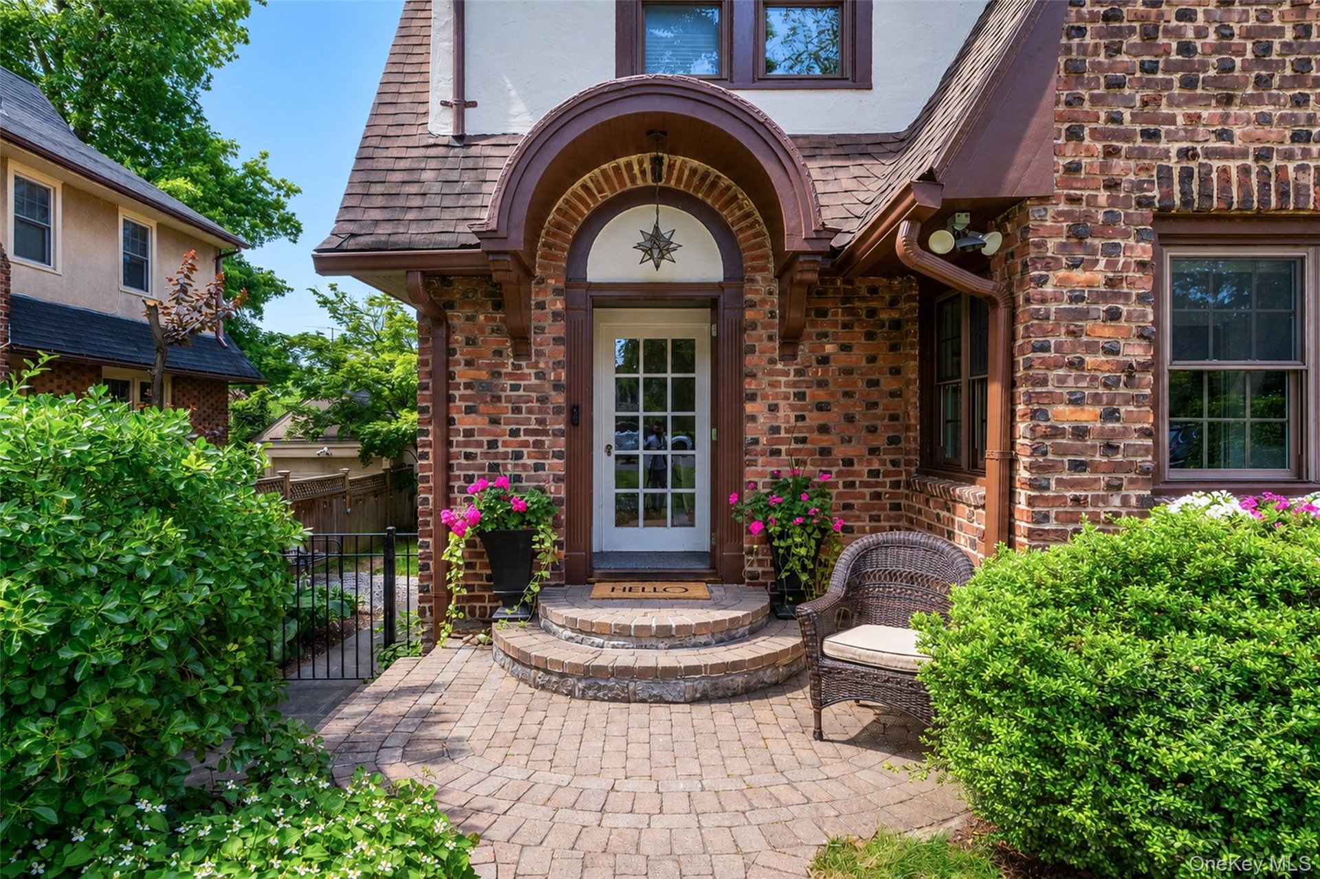 A classic Tudor with welcoming front entry