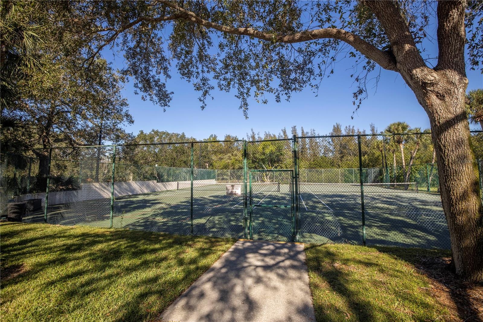 Courts are lighted for cooler evening Sports
