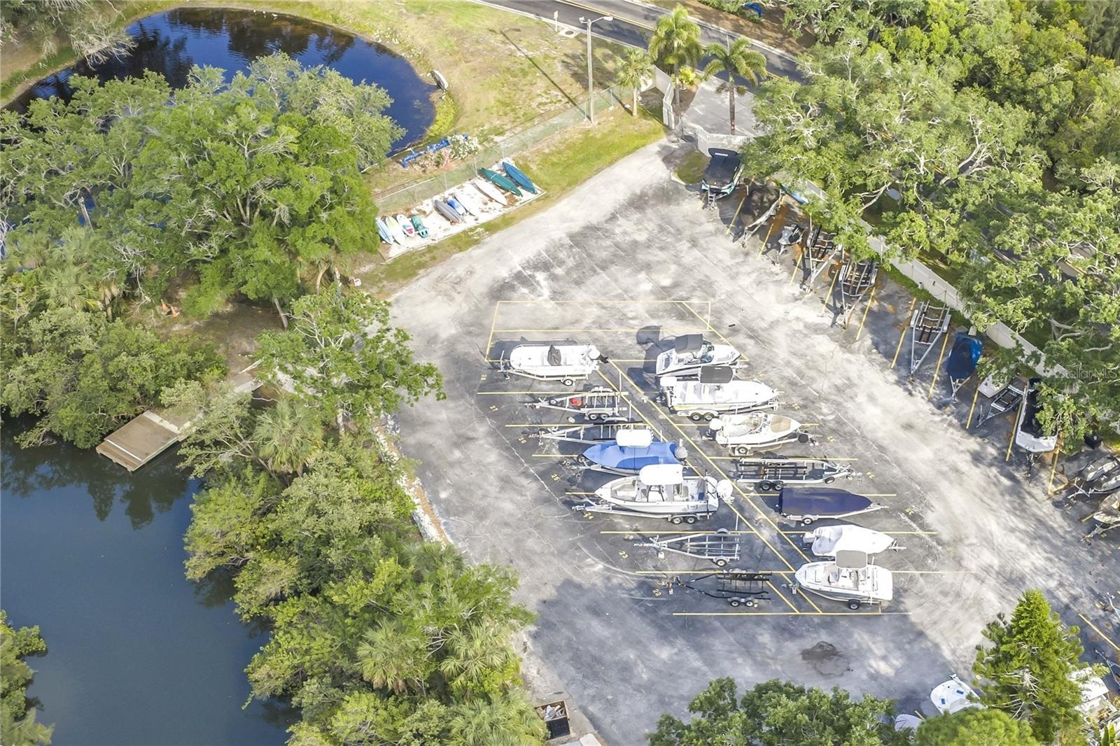 Launch ramp for trailered boats or to pull one out for maintenance.