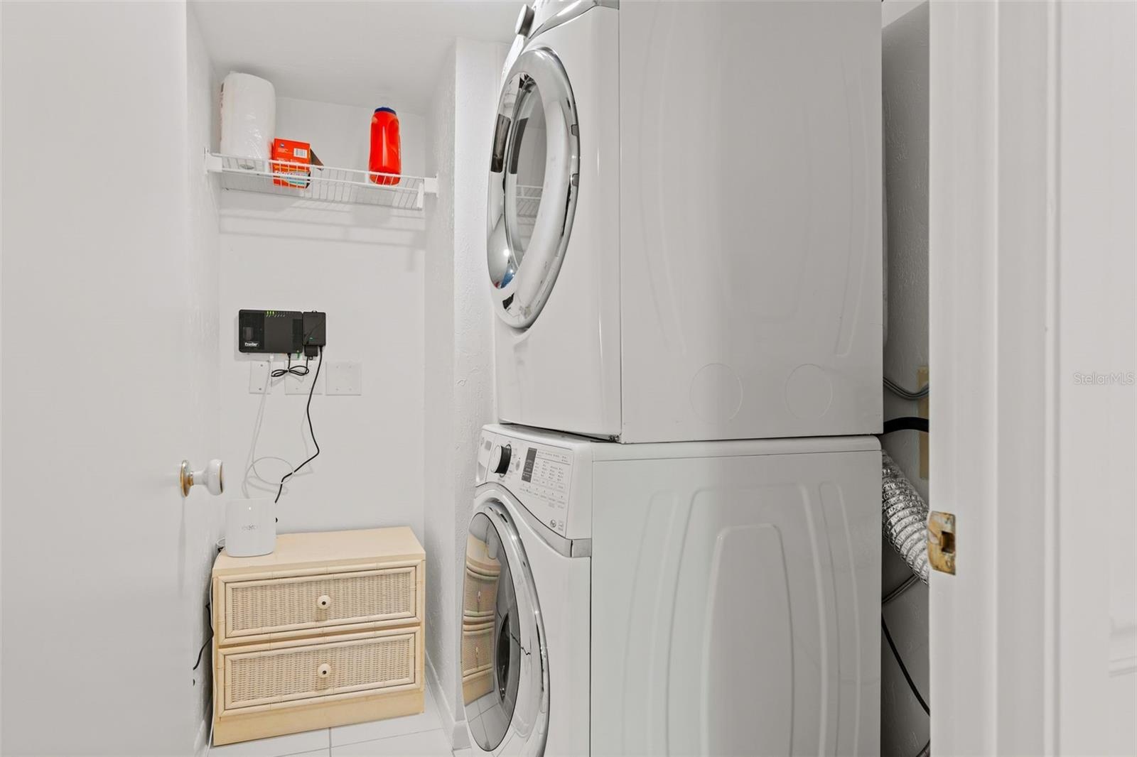 Washer and dryer in the unit