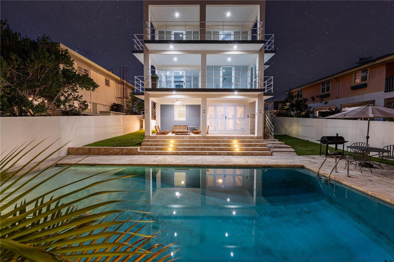 Night Pool Views