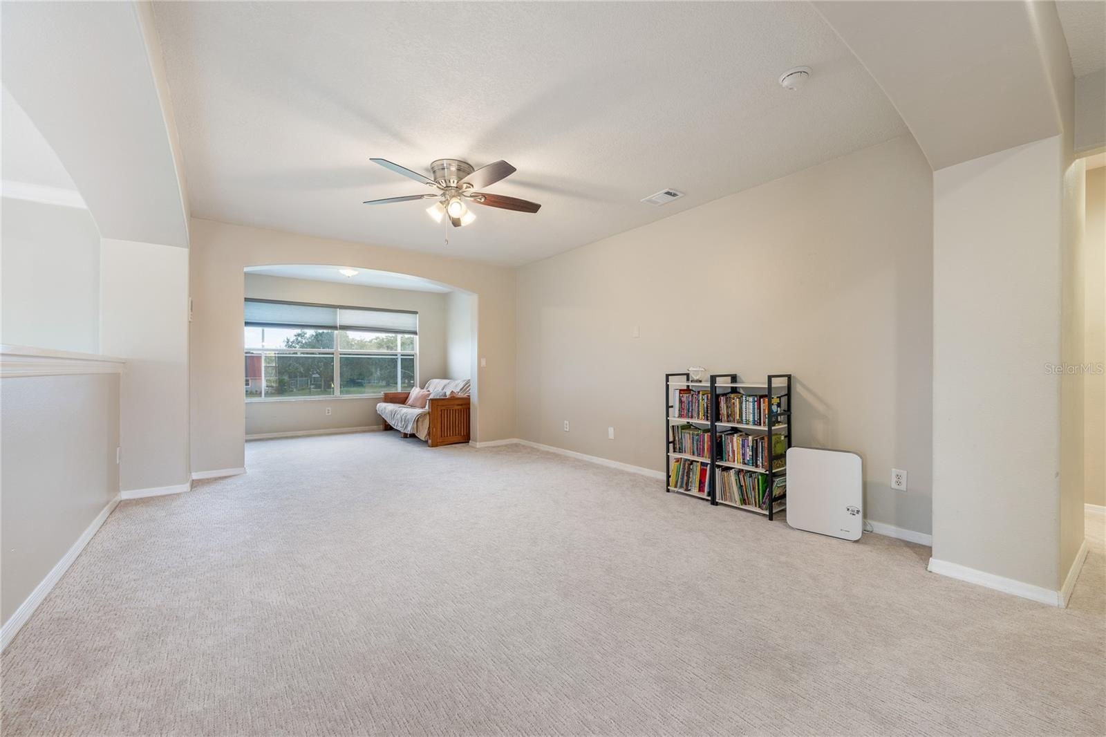 Large flex room/bonus space with two separate areas.