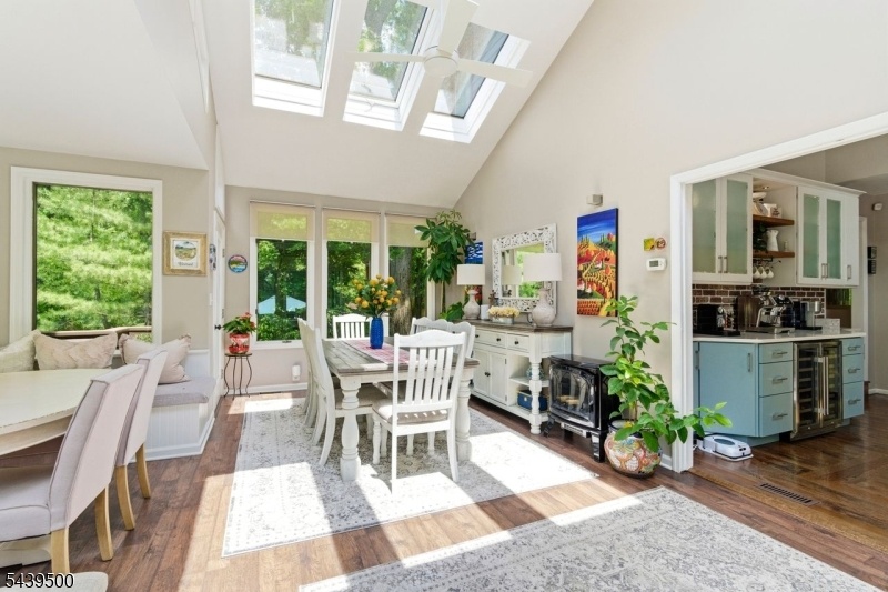 Beautiful skylights in Sunroom
