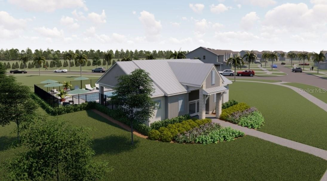 Community cabana rendering