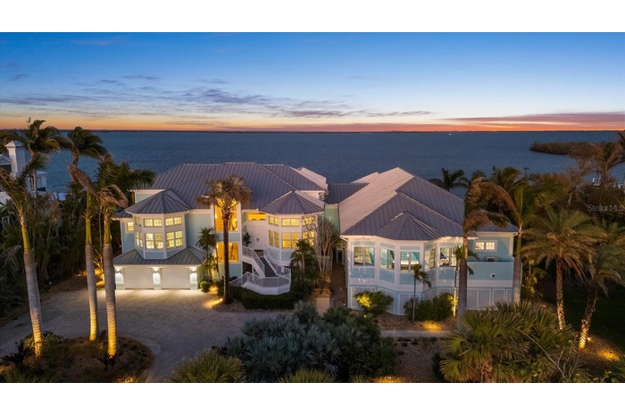 Front Elevation with view of the Gasparilla Sound